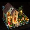 UDYGQM Handmade Puzzle,Miniature Dollhouse DIY Kit Light Apartment Series Houses Accessories Wooden - Image 4