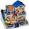 UDYGQM DIY Miniature Dollhouse Kit, Tiny House kit with Music and Dust Proof, Miniature House Kit, - Image 3