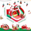 AirMyFun Inflatable Christmas Bounce House with Slide Inflatable Santa Claus Snow House Bouncy House - Image 3