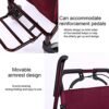 QIVGXBO Leunlee Walker For Seniors Rollator Foldable Mobility Walking Aid,Four-wheeled Walker With - Image 7