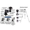 Telescope with 90° Erect Prism,Telescope for Beginners, Portable 80mm Caliber 900mm Focal Length, - Image 8