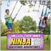 Trailblaze Ninja Warrior Obstacle Course for Kids - Ultimate Outdoor Fun 2x55 Ft Ninja Slackline - Image 3