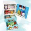 JW-YZWJ Children's Birthday Gift Simulation Cartoon Refrigerator Toy Set Food Ingredients Cognitive - Image 7