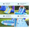 LANGWEI Inflatable Jumping Castle for Kids, 4 in 1 Castle Bounce House with 2 Slides, Climbing Wall - Image 5