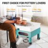 Donken Pottery Wheel 350W Electric Pottery Machine DIY Clay Tool Kit with Detachable Basin, Digital - Image 4