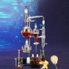 QIVGXBO Leunlee Home Distillation Kit 500ml,Lab Glassware Apparatus Rose Laboratory Pure Water - Image 2