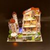 SXPC Kids Toys Diy Dollhouse Assemble Wooden Miniatures Doll House Furniture Miniature Dollhouse - Image 5