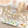 KidsBuddy Pikler Triangle Set with Cushion 9 in 1 Climbing Toys for Toddlers 1-3 Indoor Baby - Image 3