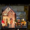 UDYGQM Handmade Puzzle,Miniature Dollhouse DIY Kit Light Apartment Series Houses Accessories Wooden - Image 5