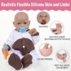 Vollence 23 inch Full Silicone Baby Dolls Realisitc, Not Vinyl Dolls, Cute Reborn Realisitc Silicone - Image 6